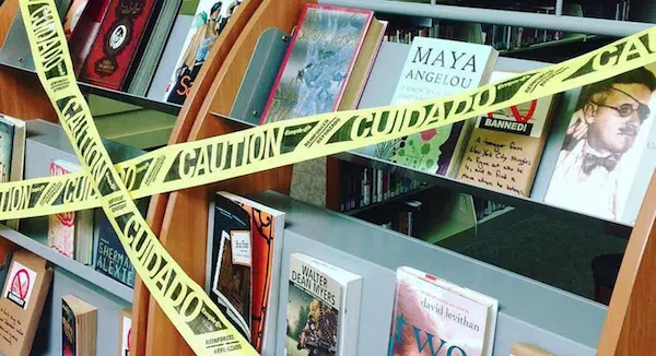MR Online | Banned Books Week display at Derry Public Library in Derry New Hampshire | MR Online